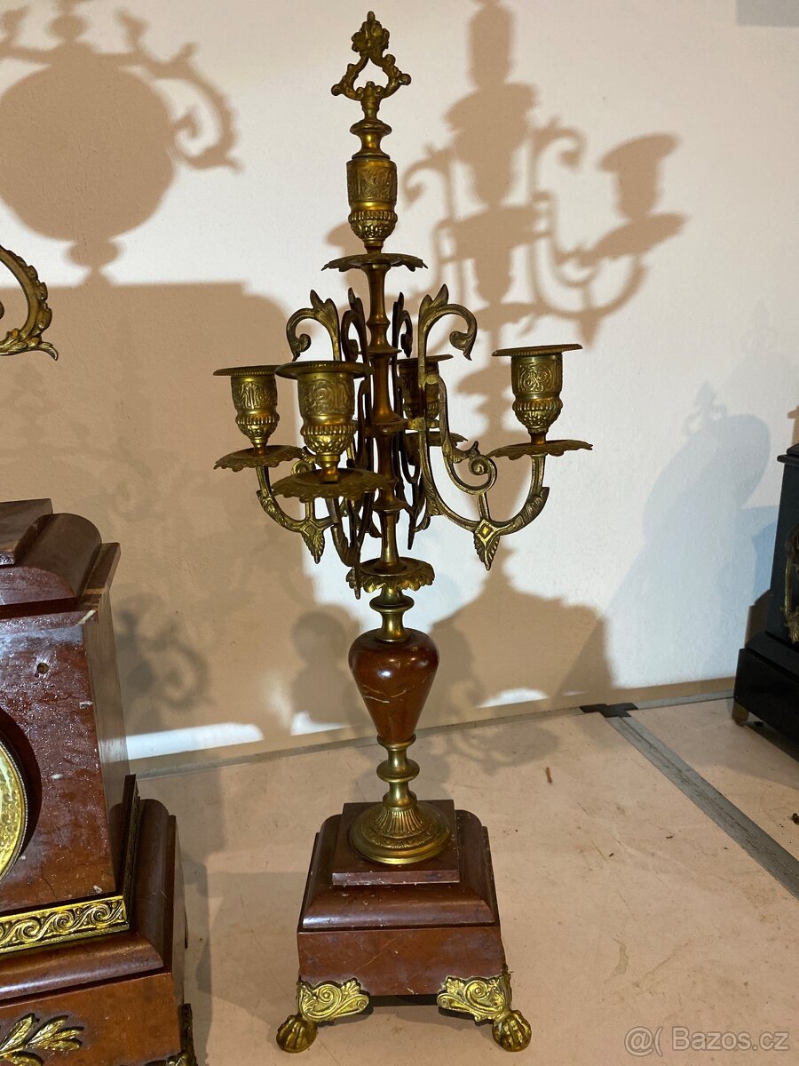 Starožitné krbové hodiny - 3