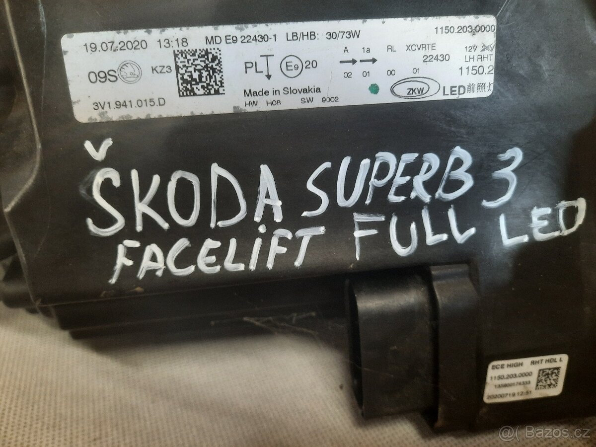 skoda superb 3 facilft - xenon led - 3