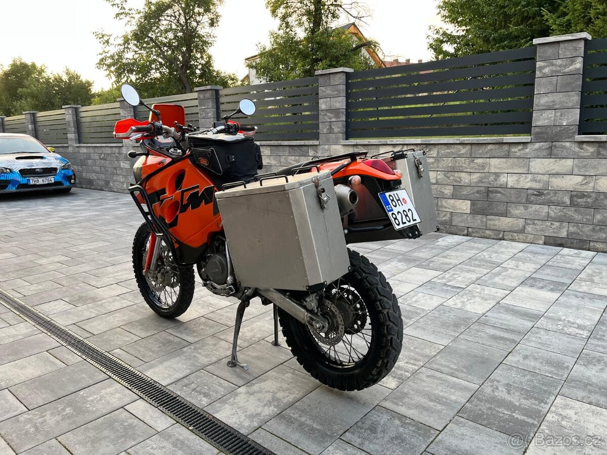 KTM LC4 640 Adventure AKRAPOVIČ, KUFRY, BRAŠNA