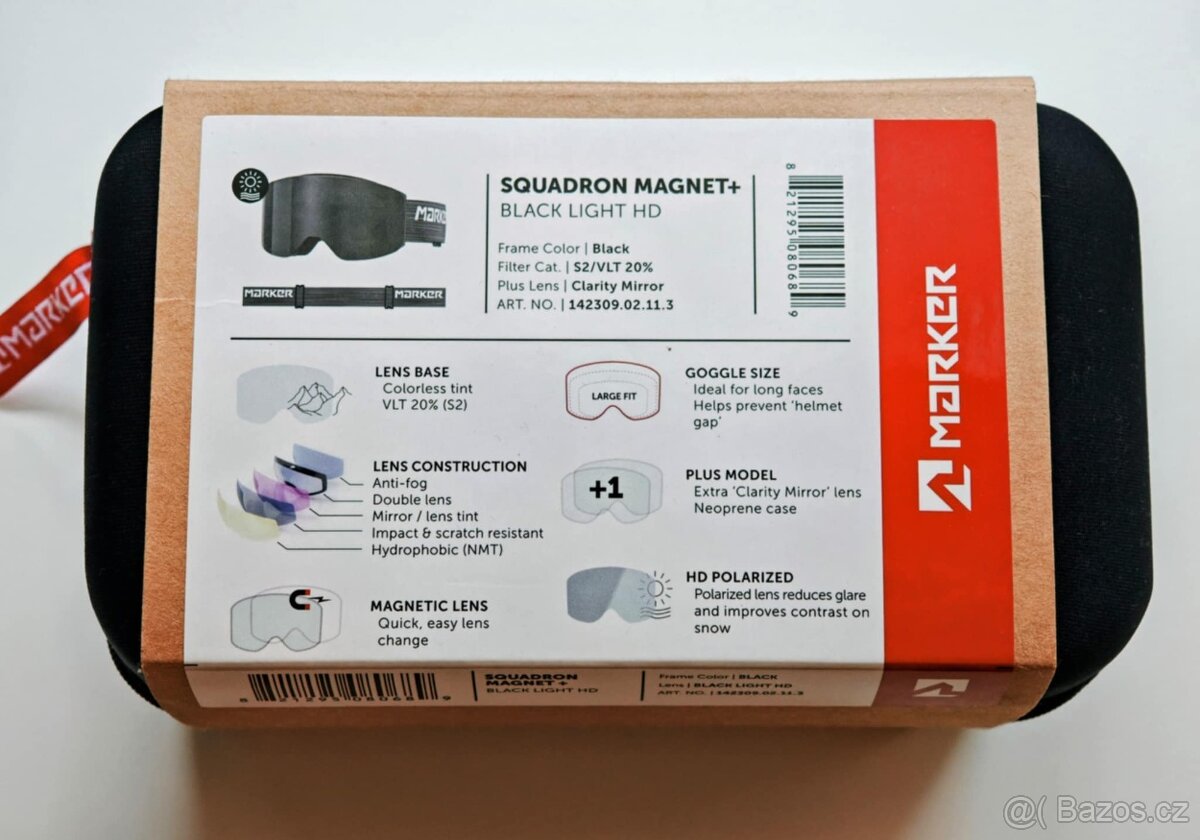 lyžařské brýle MARKER SQUADRON MAGNET+ vyměnitelné,nové - 3