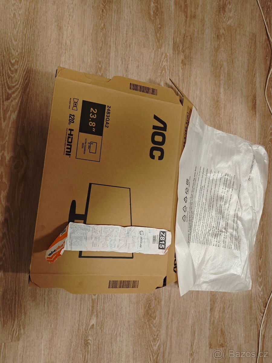 Herni monitor full HD 120hz zakoupeno 9.9.2025 v alze zaruka - 3