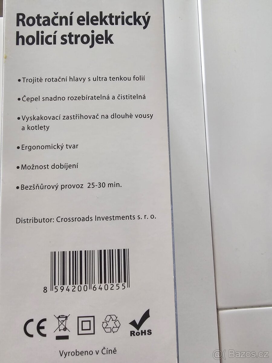 Elektrický rotační holící strojek - 3