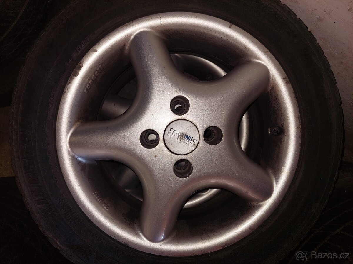 Prodám zimní alu Magic by Rondell 4×100 R14,195/60 - 3