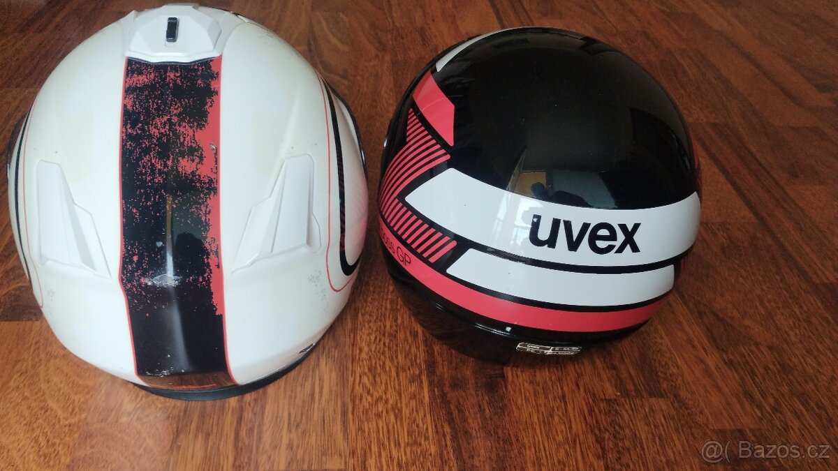 LEVNE 2x helma na moto, skutr Uvex vel. S a IXS vel. XL - 3