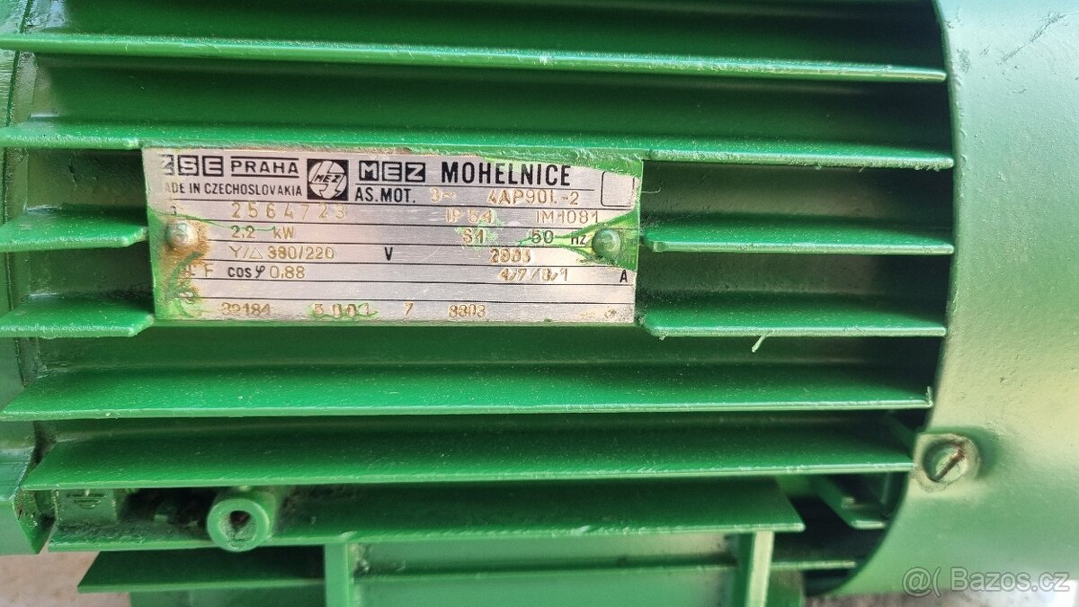 ELEKTROMOTOR 2,2 KW 2800 OTÁČEK - 3