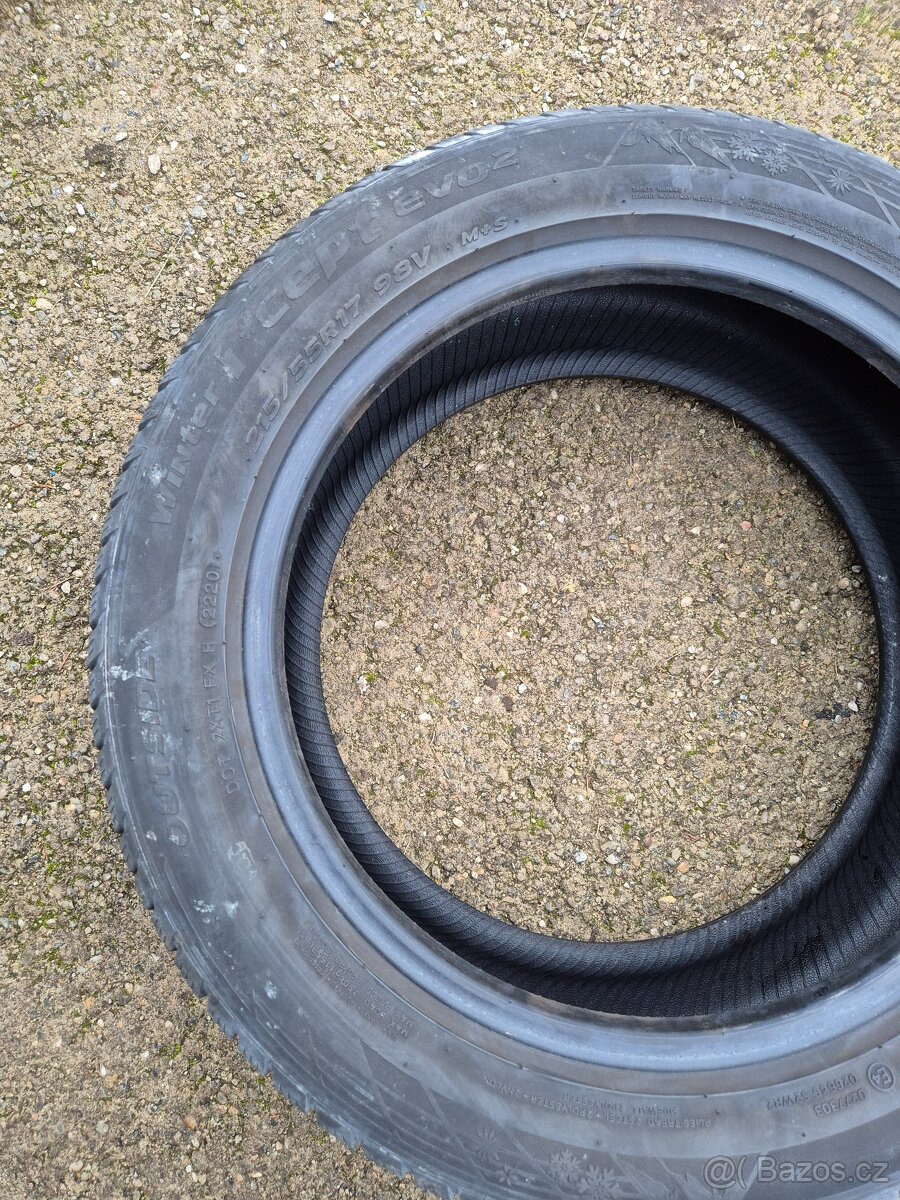 4x Hankook Winter Evo 2,rozměr 215/55R17 - 3