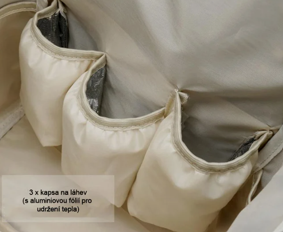 Batoh pro maminky šedý - 3