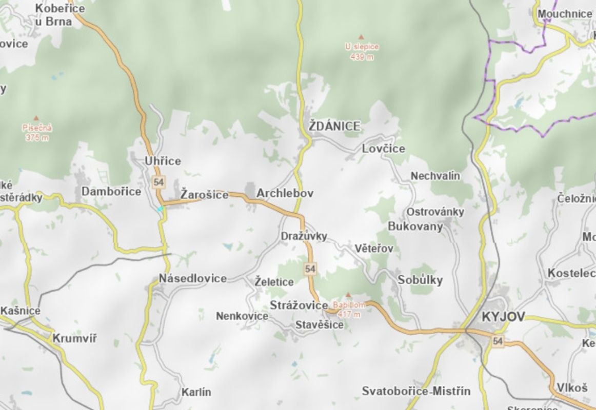 Prodej podílu 1/6 pole 1 243 m², Uhřice - 3