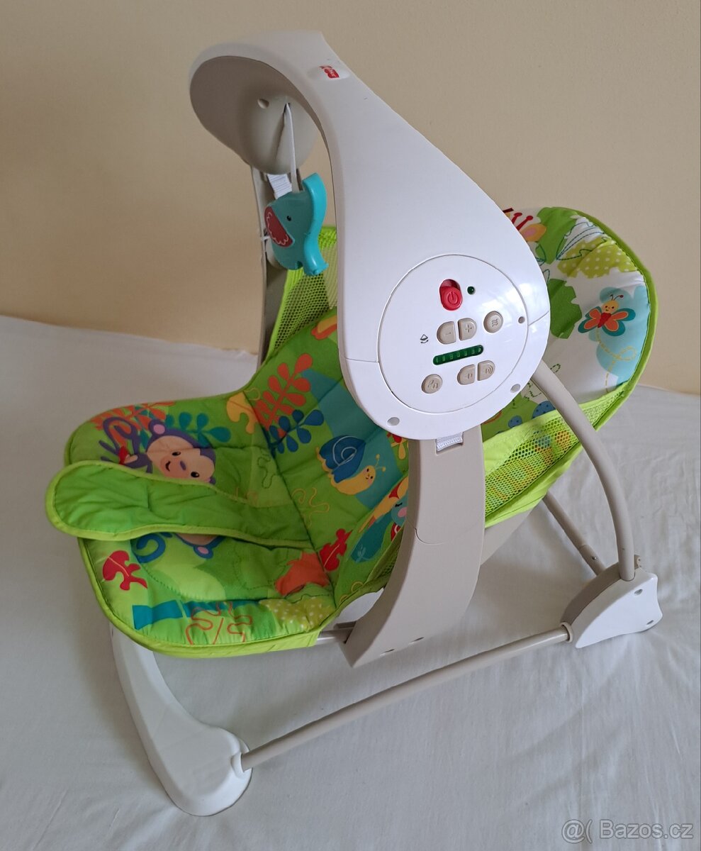 Fisher-Price, detske lehatko a houpacka - 3