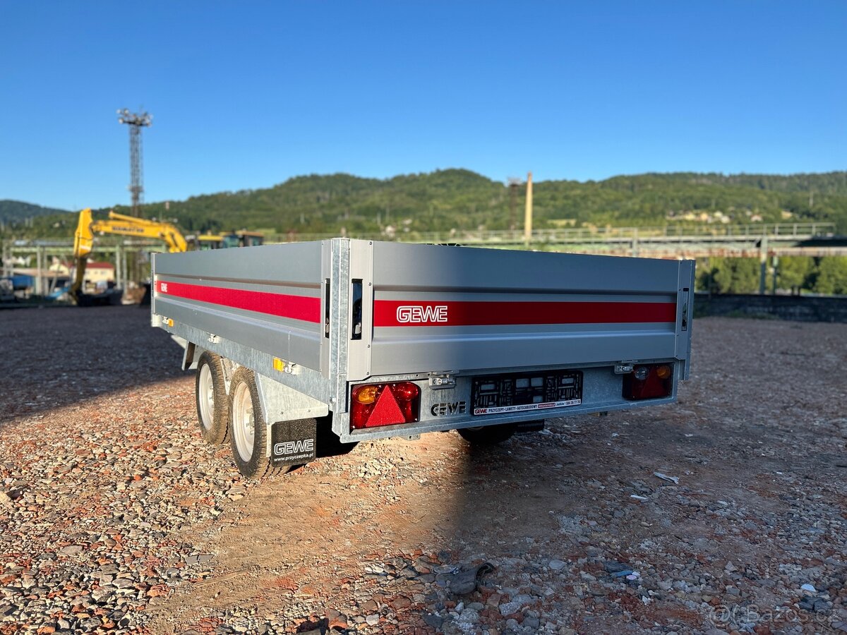 Přívěs Gewe P3500 F/3, Jednostranný sklopný elektrický - 3