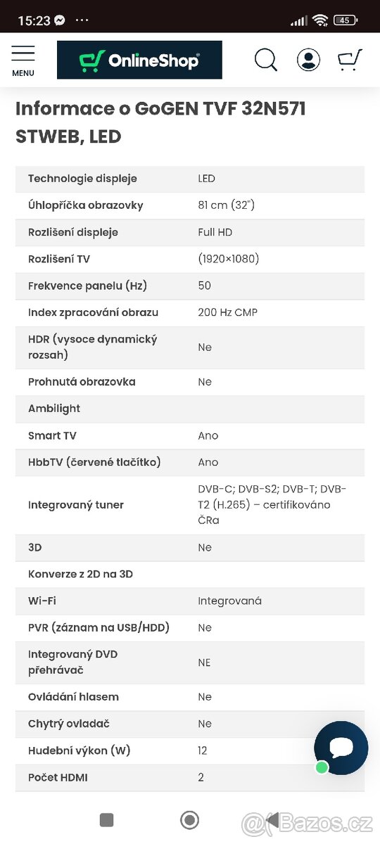 Smart LED TV 32" (81cm) - 3