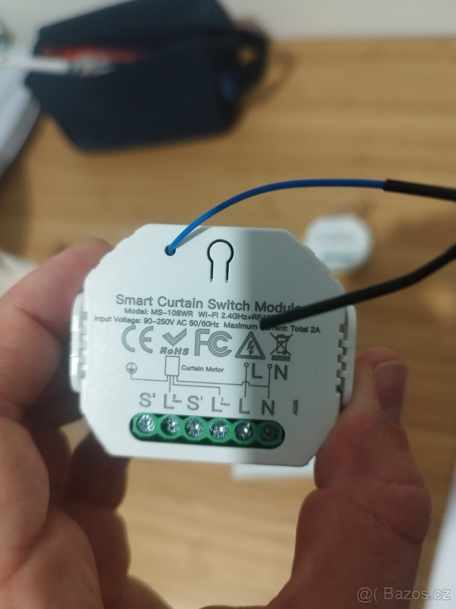 Tuya ovladač na rolety/žaluzie + x2 WiFi spínač pro ovládání - 3