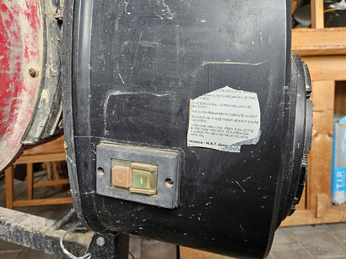 Stavební míchačka na beton 220V asi 125l - 3