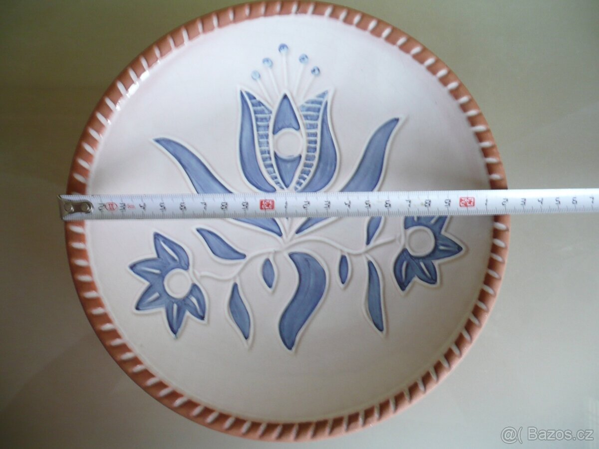 Talíř nástěnný, dekorativní, 2x - 3