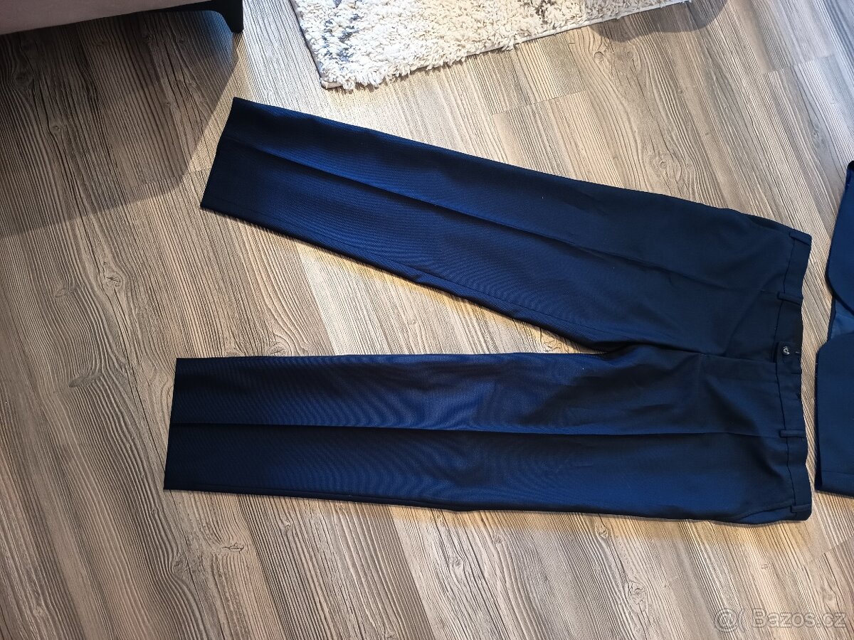 Pánský oblek modry - 3