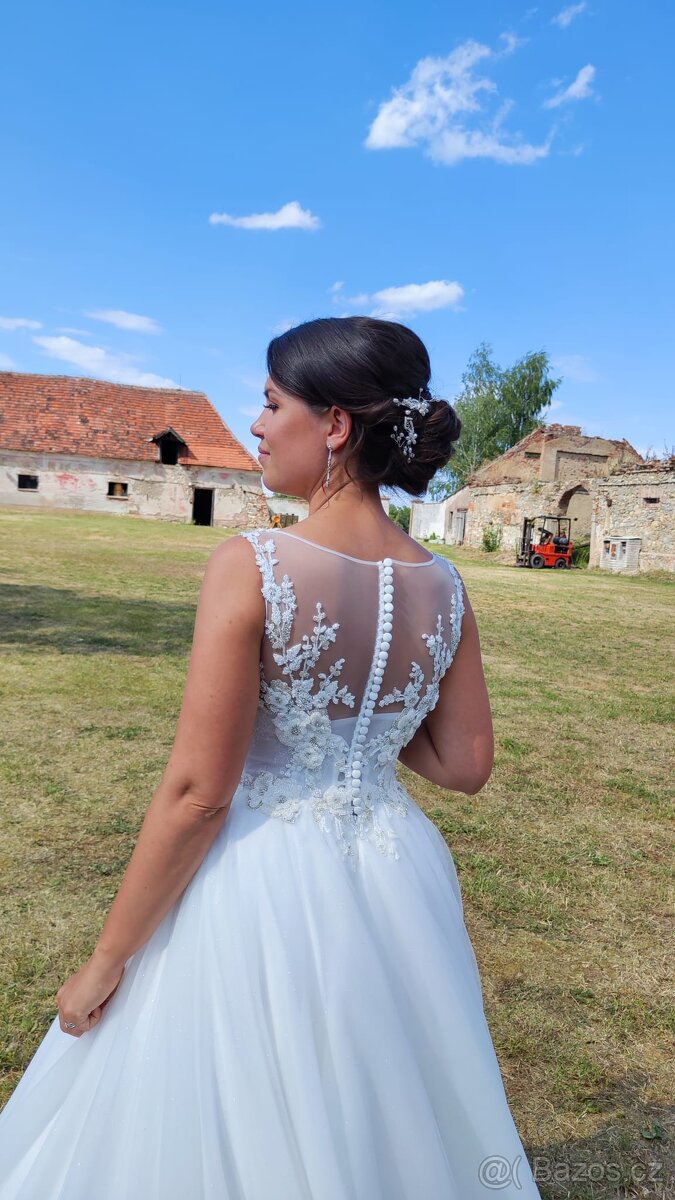 Svatební šaty Elody vel.38 - 3