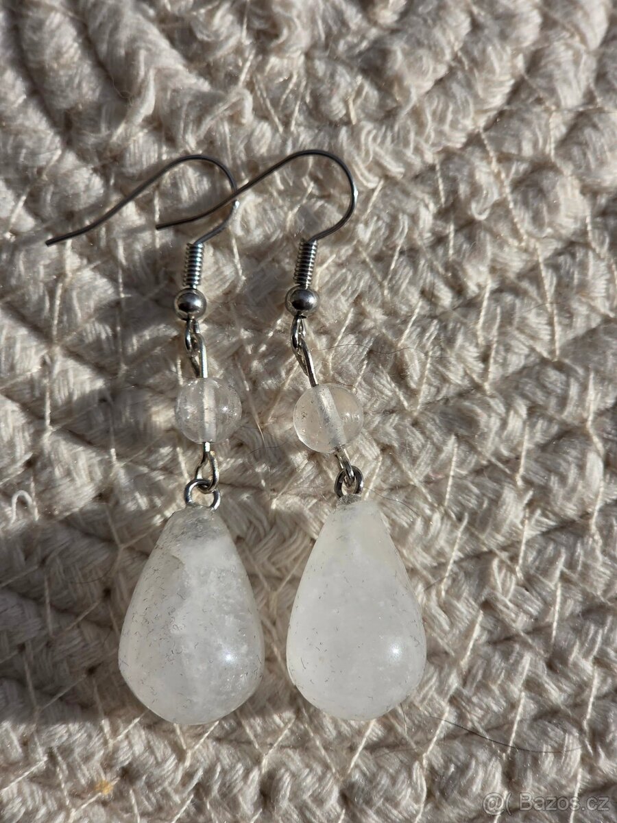 Náušnice kapky z Křišťálu - 3