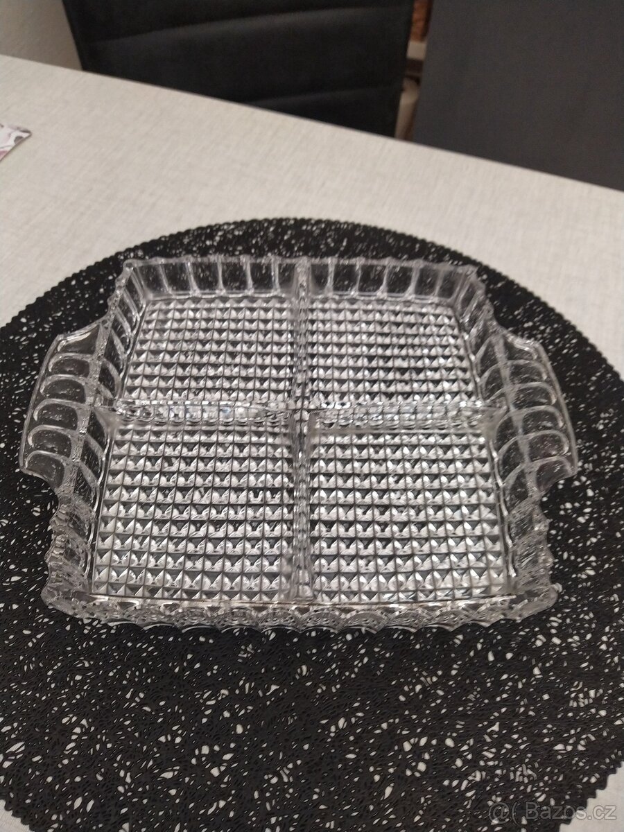 Křišťálová broušená miska - 3