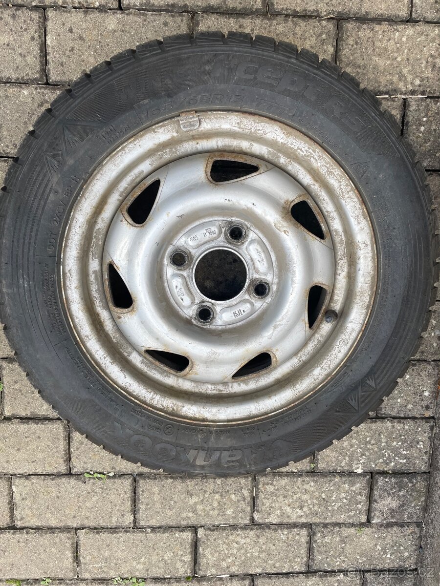 Zimní pneu Hankook 165/65/13 + disky - 3