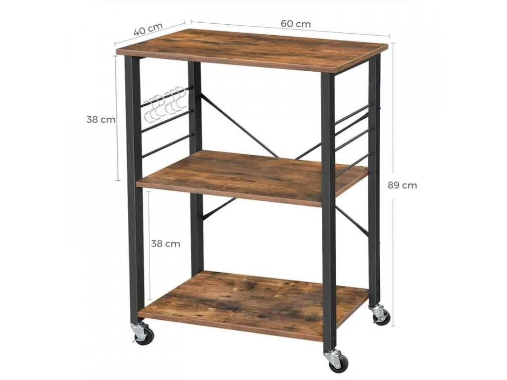 PRODÁM POJÍZDNÝ SERVÍROVACÍ STOLEK - 3