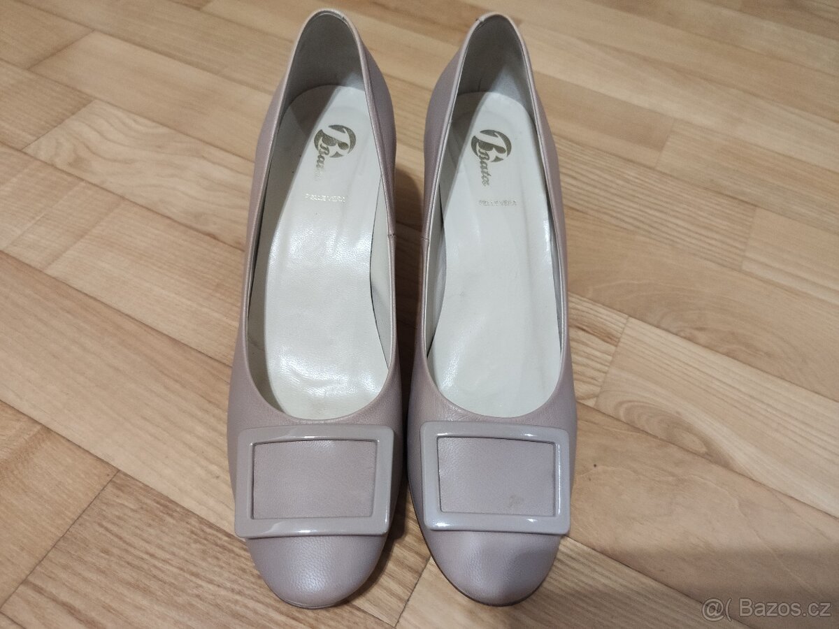 Dámské kožené krásné lodičky zn.PELLE VERA - 3