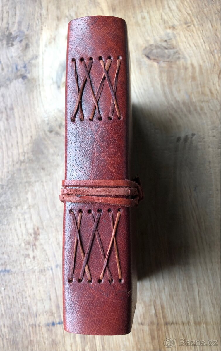 Ruční papír, kůže - zápisník / album - 3