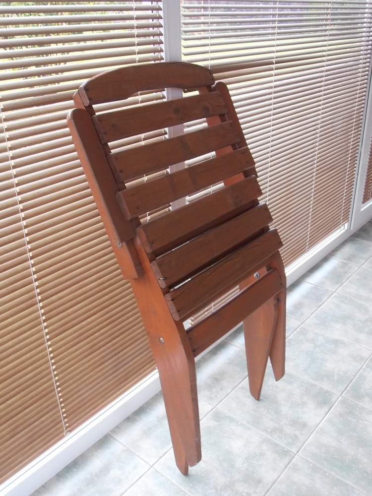 křeslo dřevěné - zahradní - 3