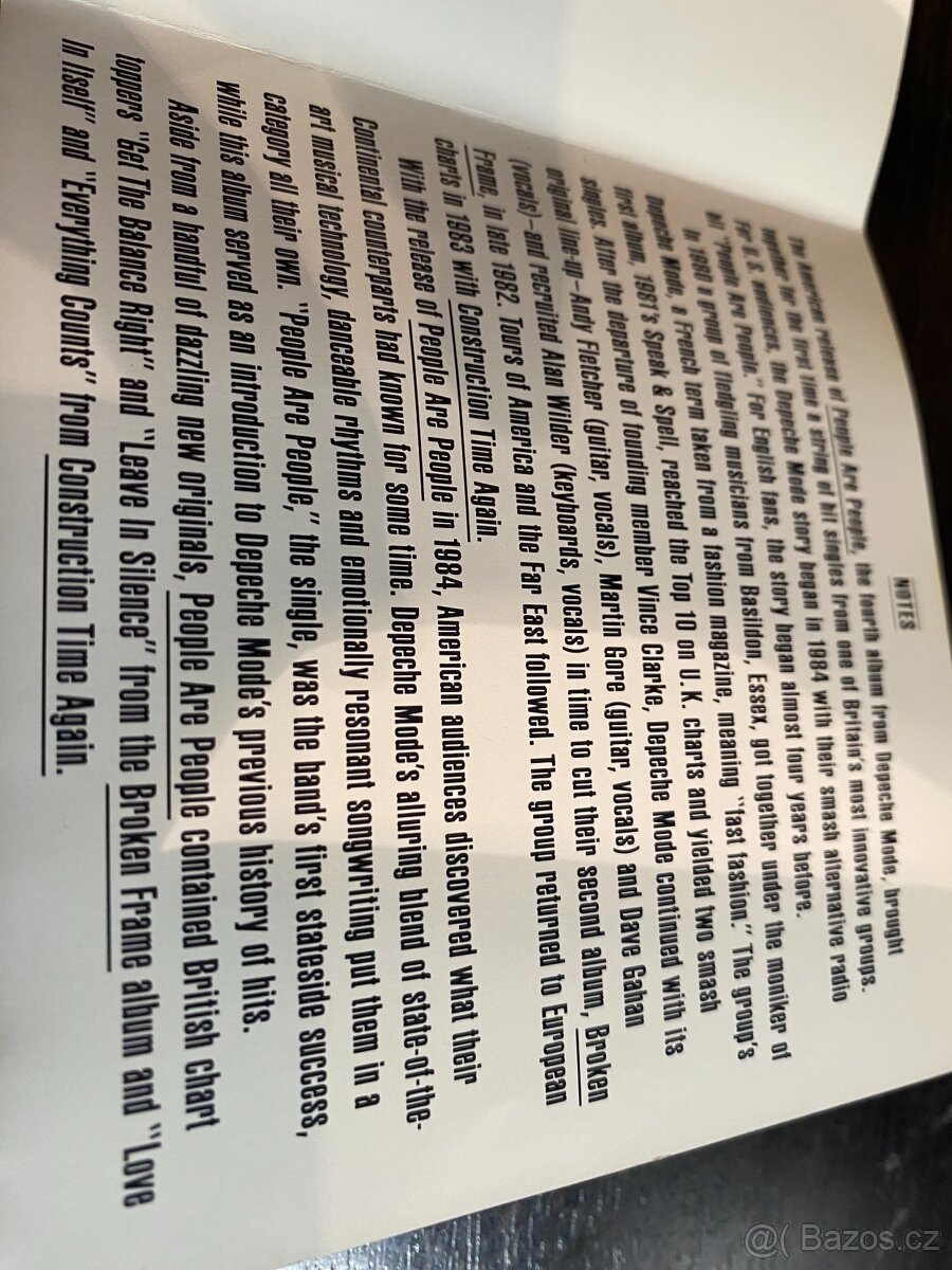 CD: DEPECHE MODE: PEOPLE ARE PEOPLE, 1984, Americká reedice - 3