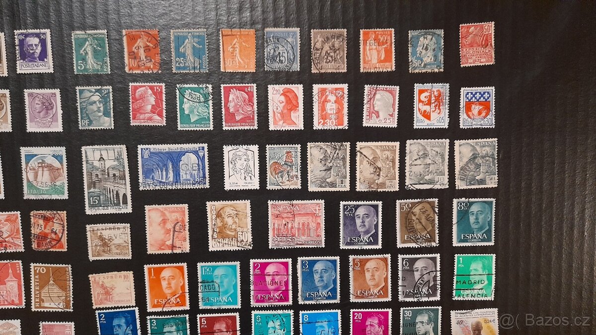 Prodám známky Itálie, Francie, Švýcarsko, Španělsko - 3