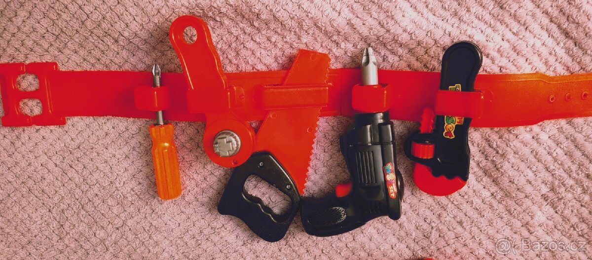 Dětské plastové nářadí a nástroje s páskem - 3