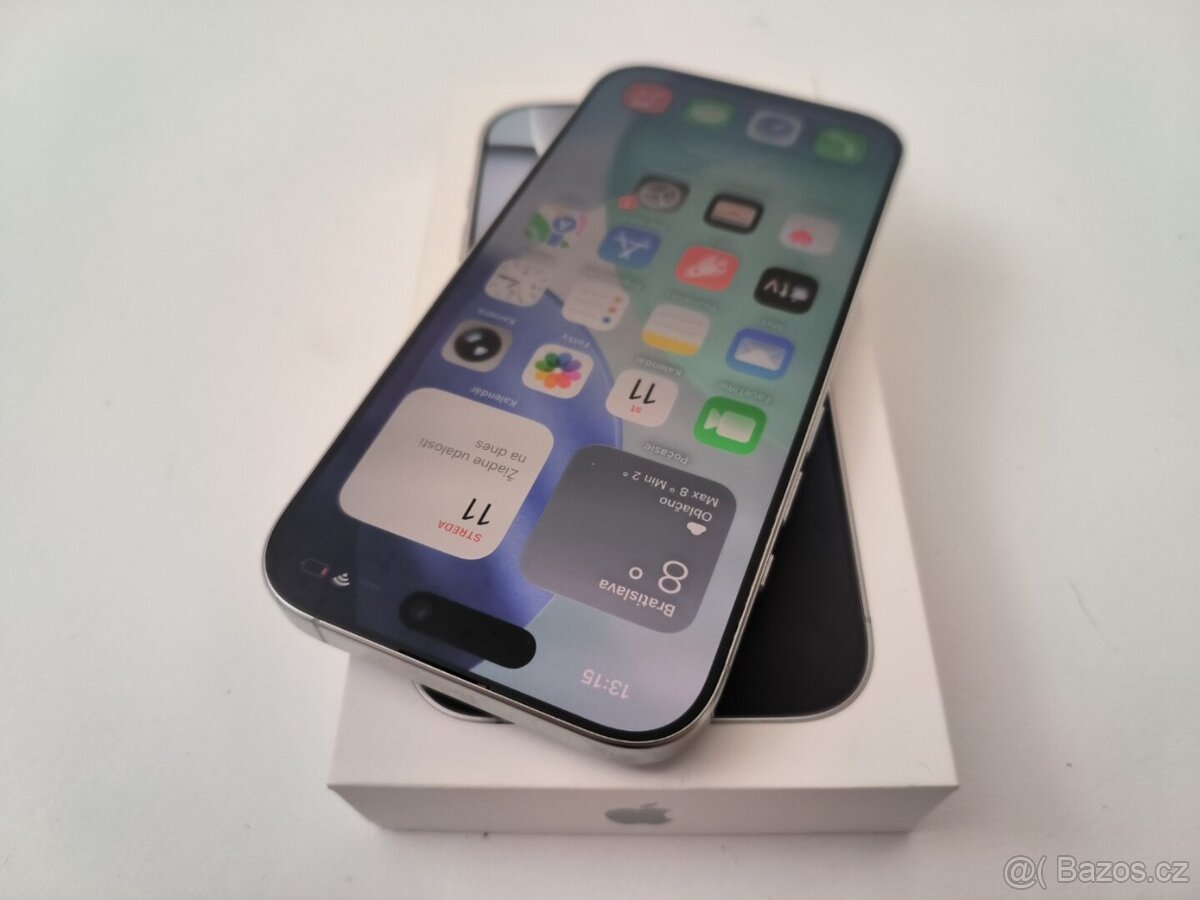 apple iphone 16 PRO 128gb White Titanium 92% Batéria - 3