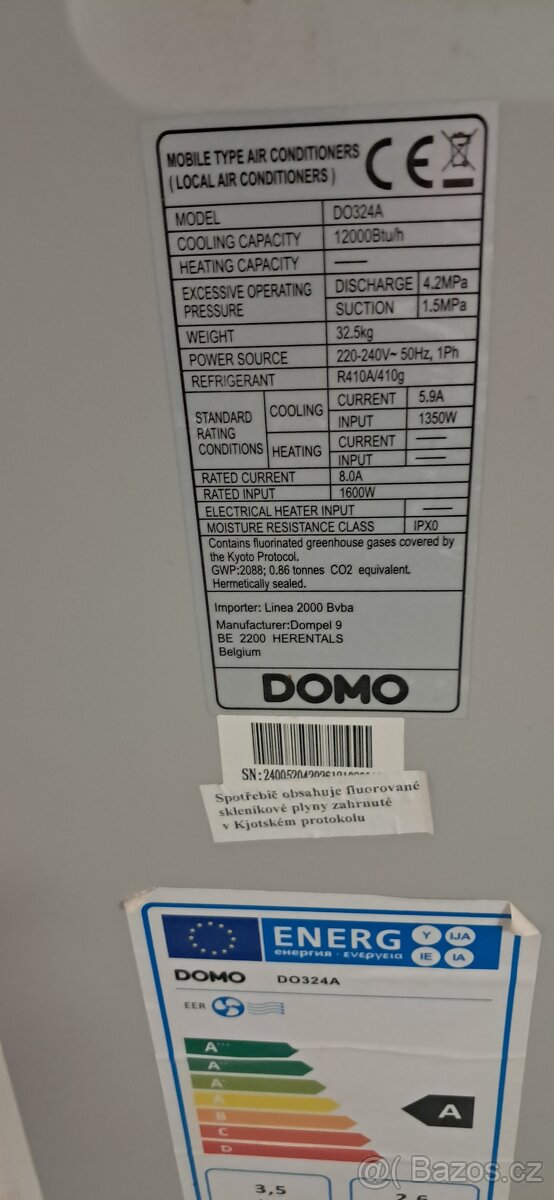 Klimatizace/vysoušeč DOMO mobilní - 3