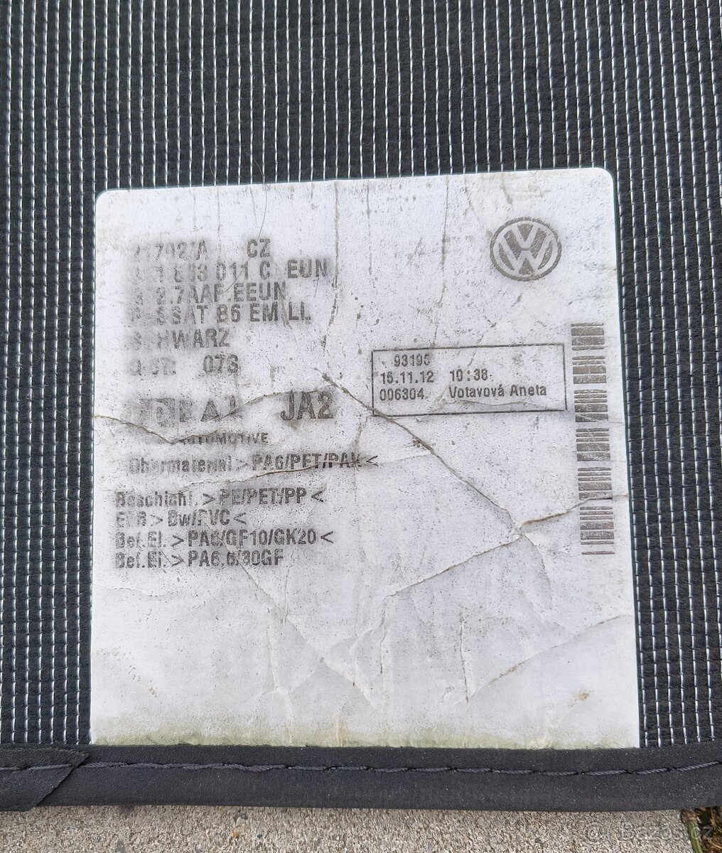 Originální textilní koberce VW Passat B6/B7/CC - 3