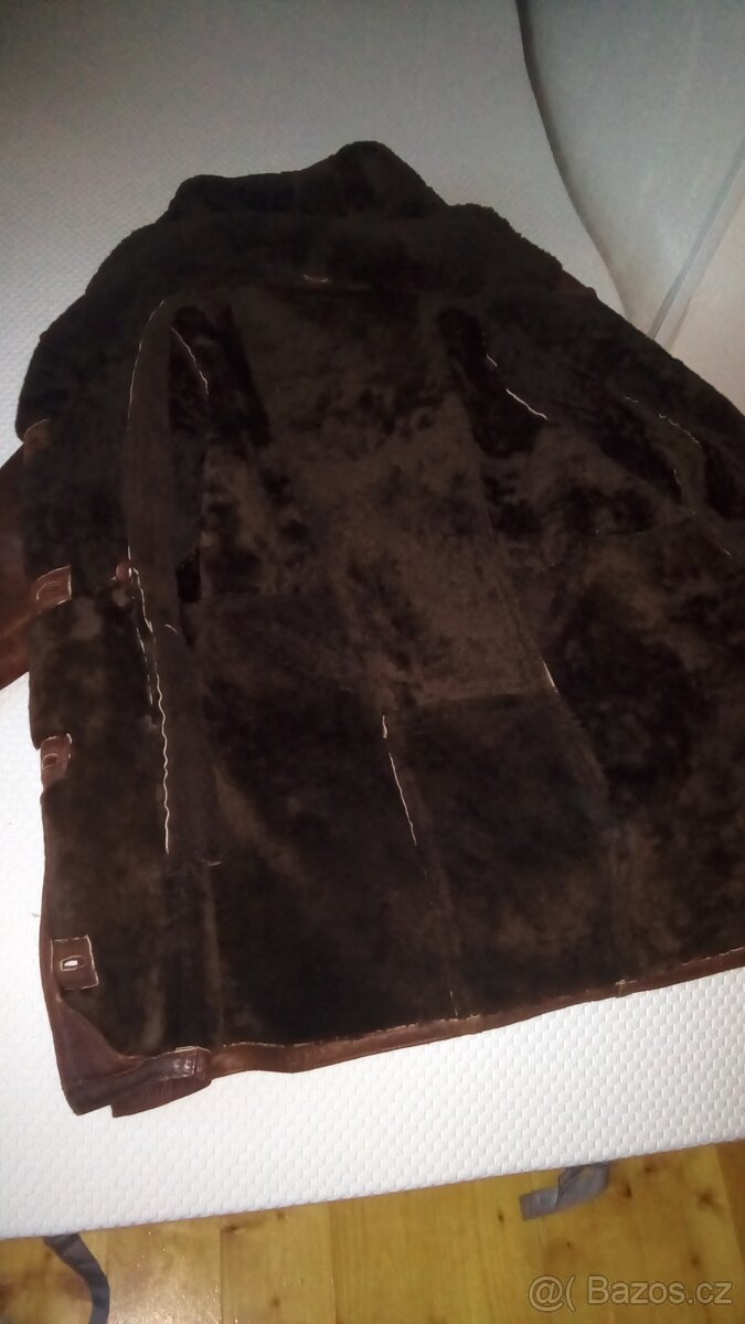 KOŽENÝ 3/4 KABÁT DÁMSKÝ DO VELKÉ ZIMY s kapucí - 3