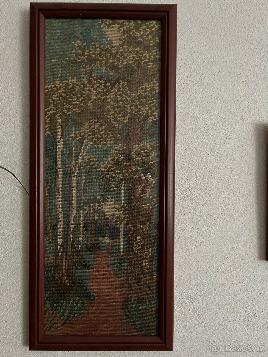 Obrazky drobná výšivka krajina - 3