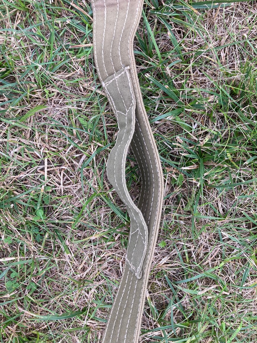 vojenský poutací nosný pás pevný prošívaný délka 350cm - 3