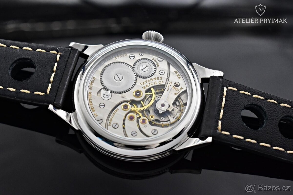 Starožitné švýcarské Hodinky TAVANNES 1925 - 3
