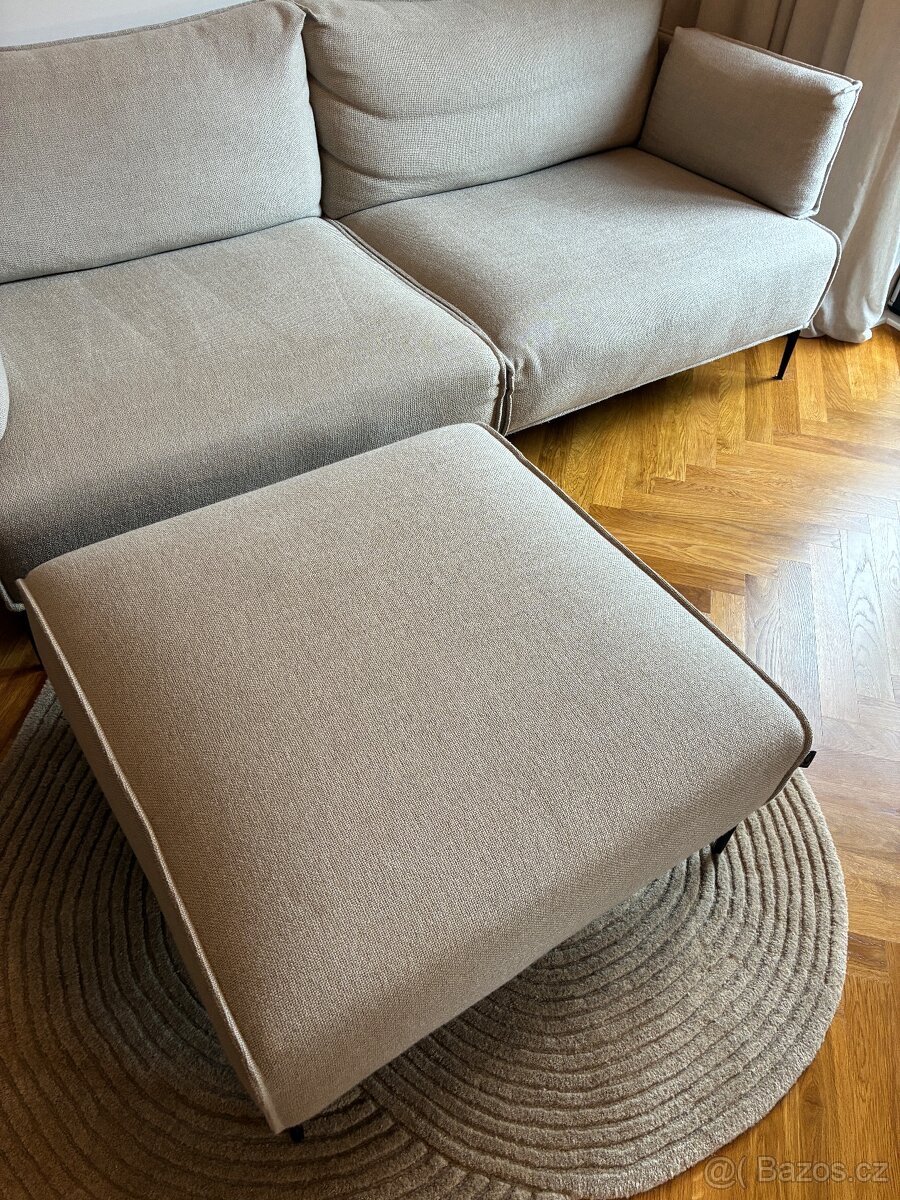 Sedačka / pohovka / gauč s podnožkou Catra home - 3