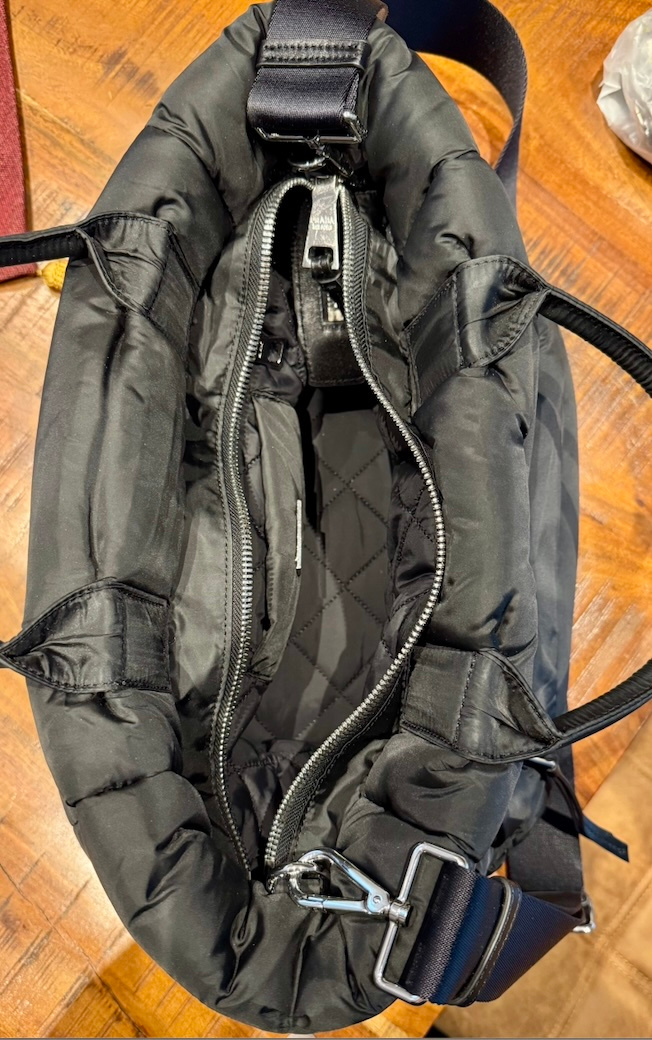 Kabelka Prada nylon, cerna - 3