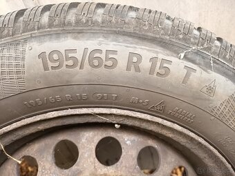 Plechové disky / zimní pneu 195x65x15 - 3
