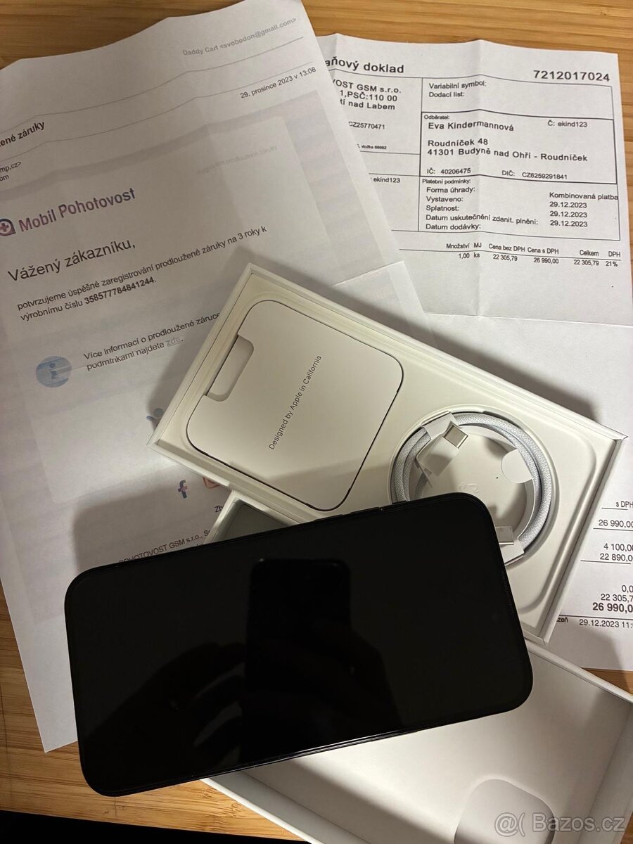 Iphone 15 Plus 128 GB - záruka - 3