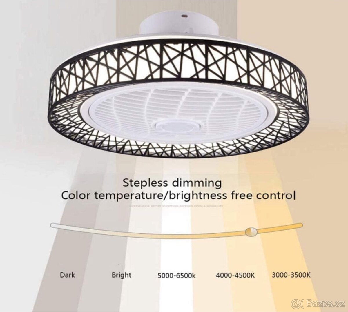 LED Lustr 46w s Ventilatorem 50cm - 3