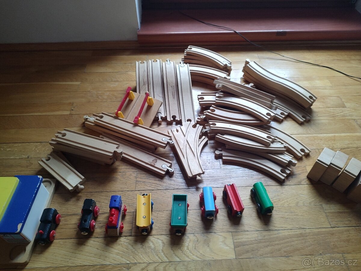 Dřěvěné koleje + doplňky - 3