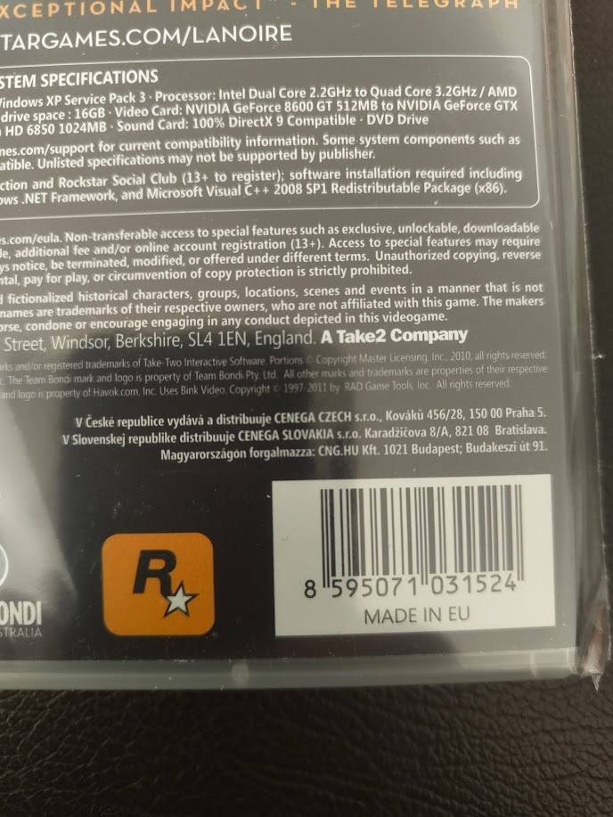 L.A. Noire (PC-Box 'CZ') - 3