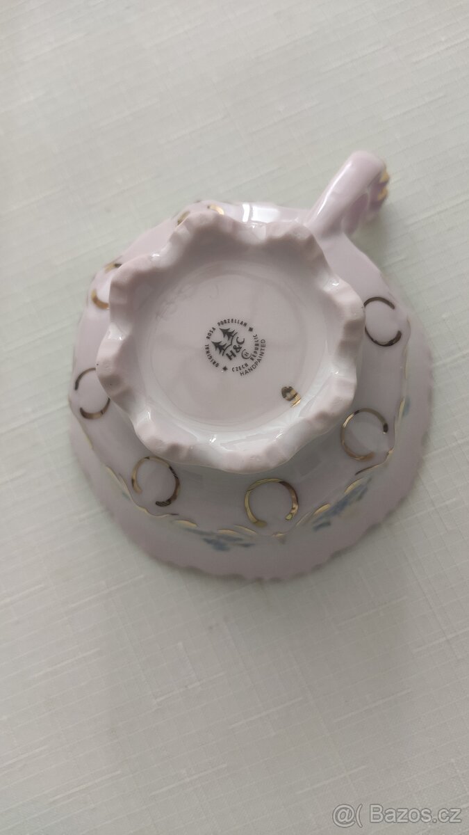 Růžový porcelán Chodov.. KOUPIM - 3