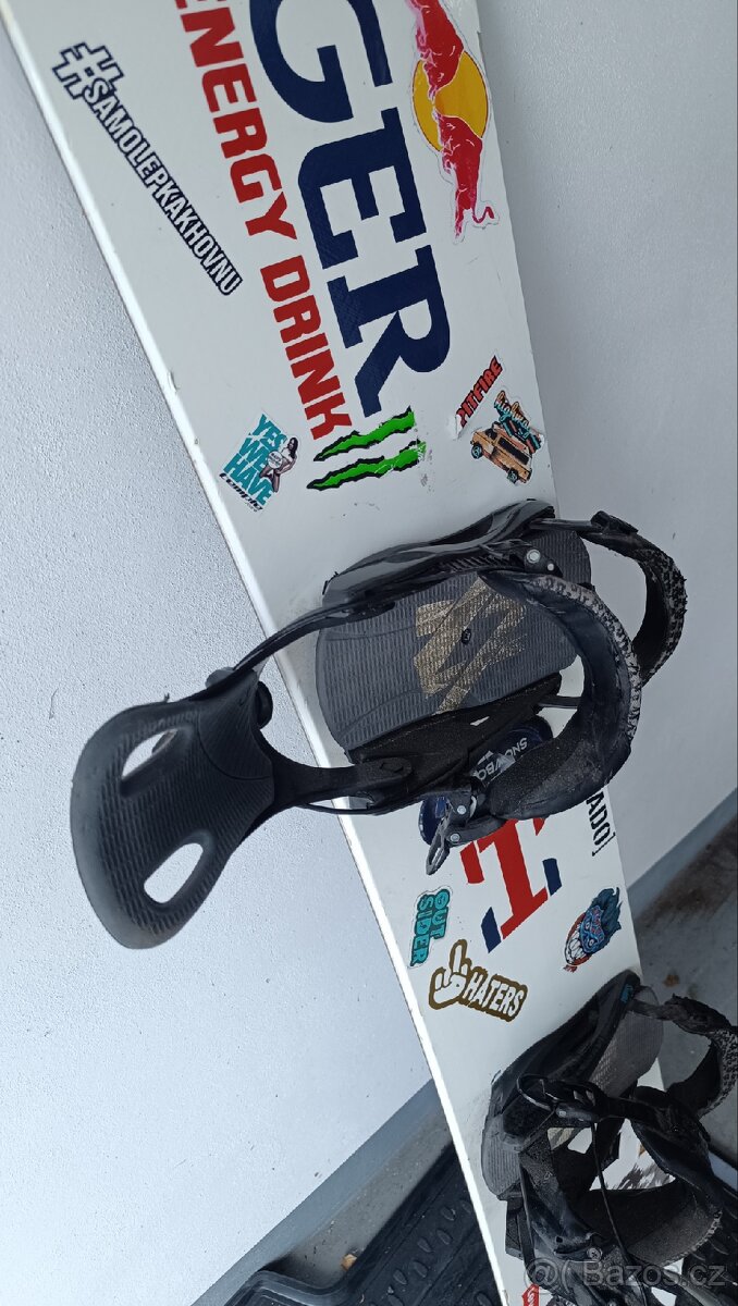 Snowboard Tiger 158 + vázání - 3