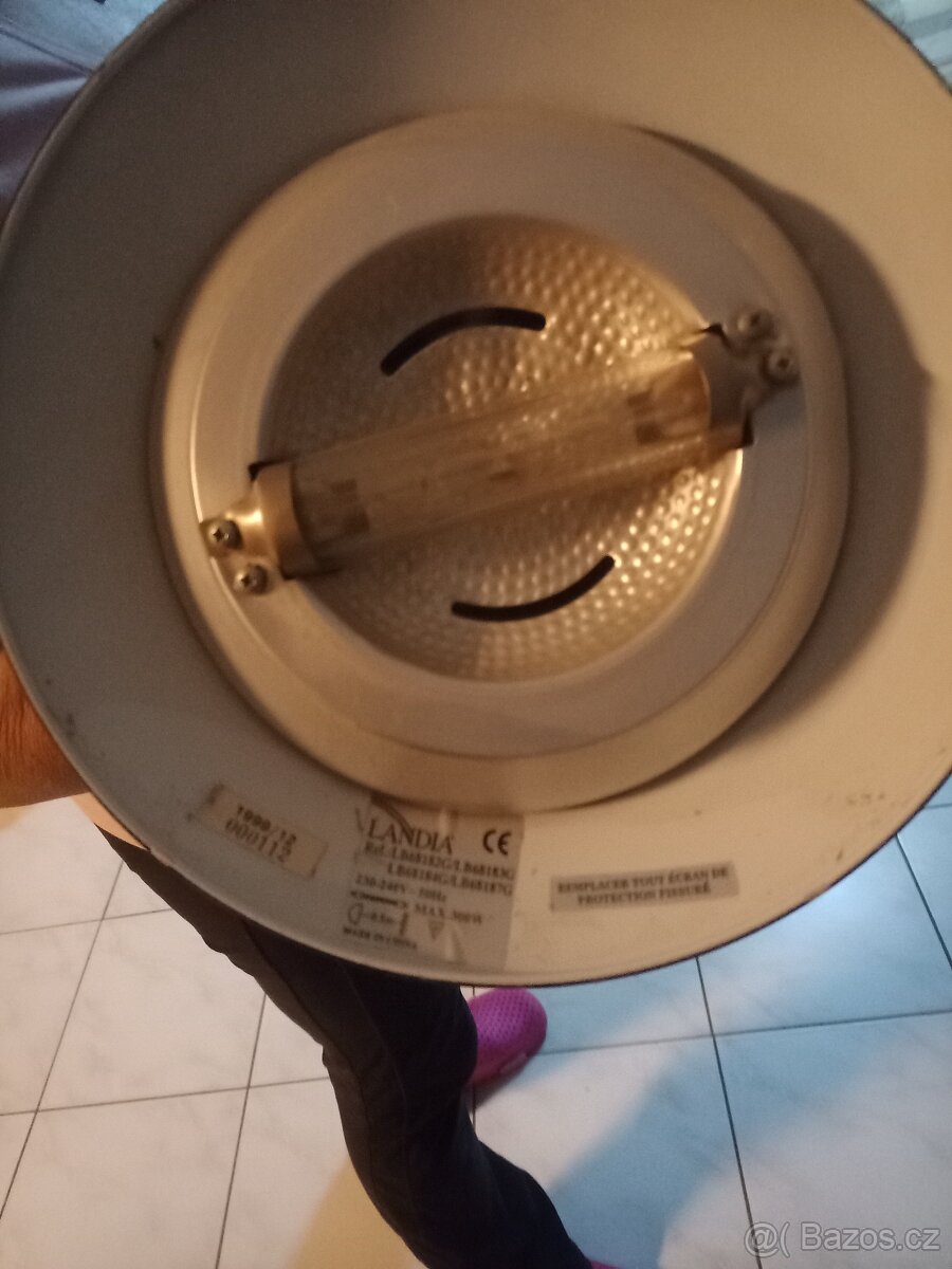 Stojanová lampa černá s reostatem levně - 3