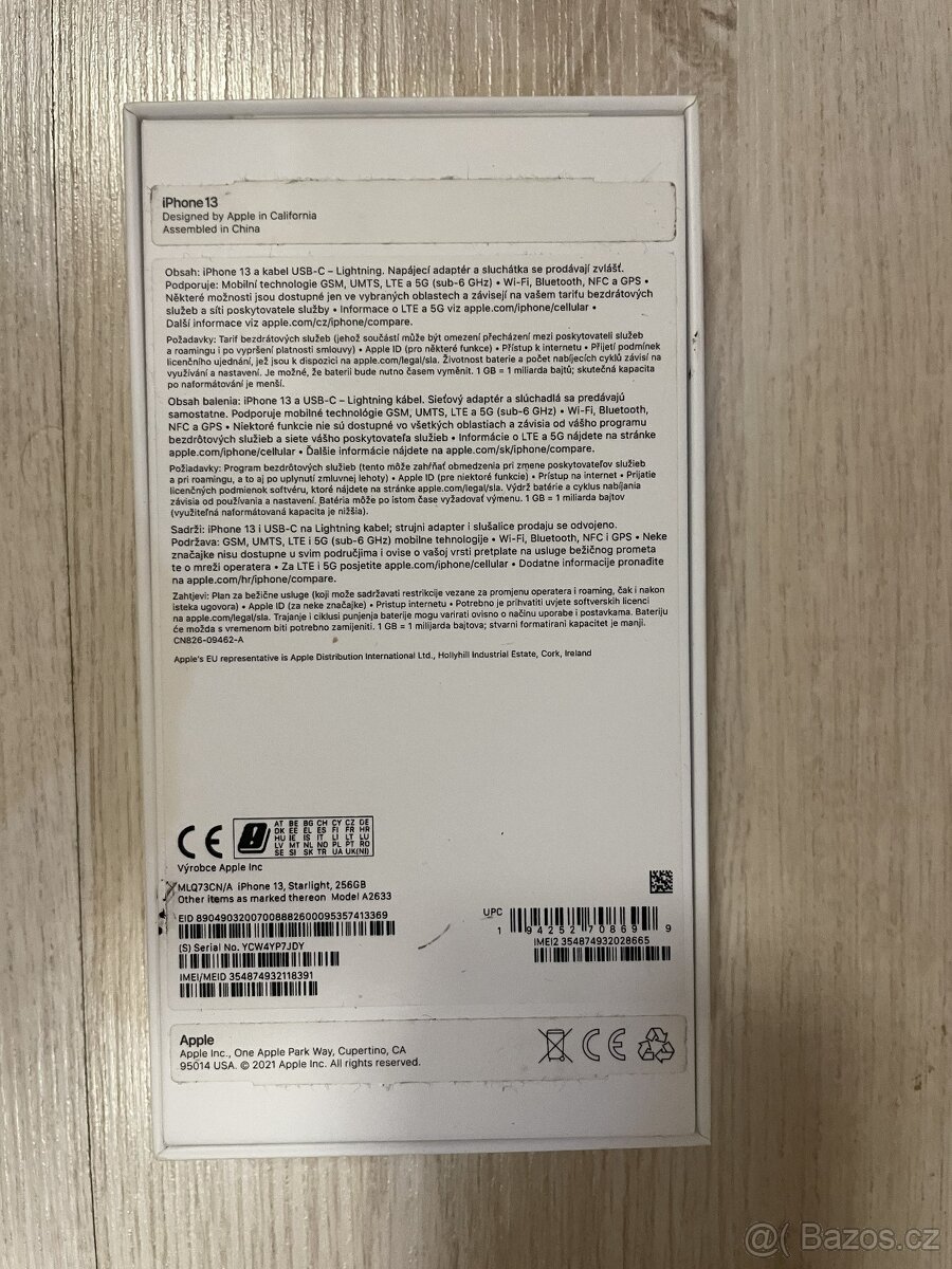 Prodám iPhone 13 256 GB Starlight - 3