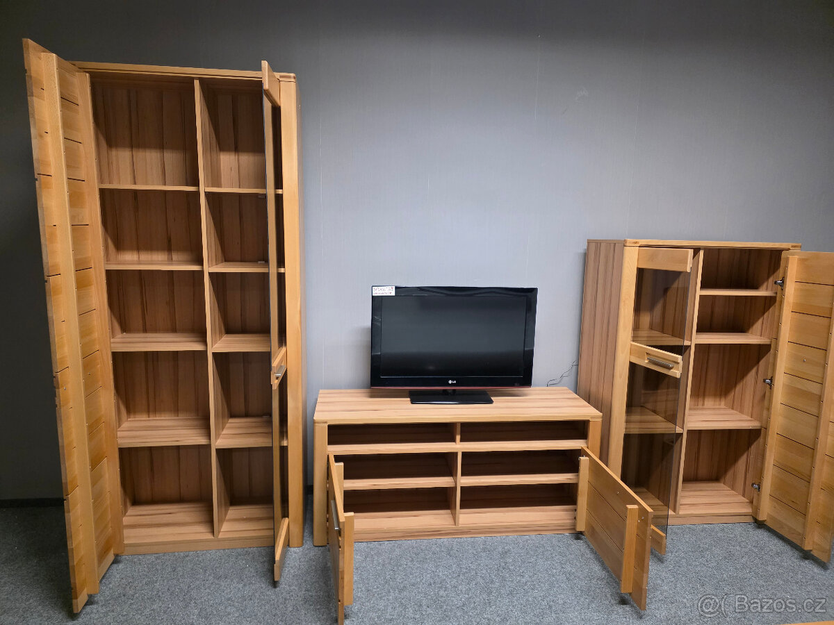 Nová obývací stěna masiv buk světle hnědá - 3