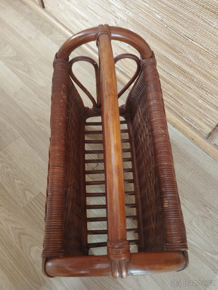 Ratanový stojan na časopisy - 3